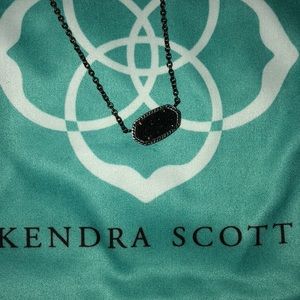 Kendra Scott Gunmetal Drusy Elisa Necklace!